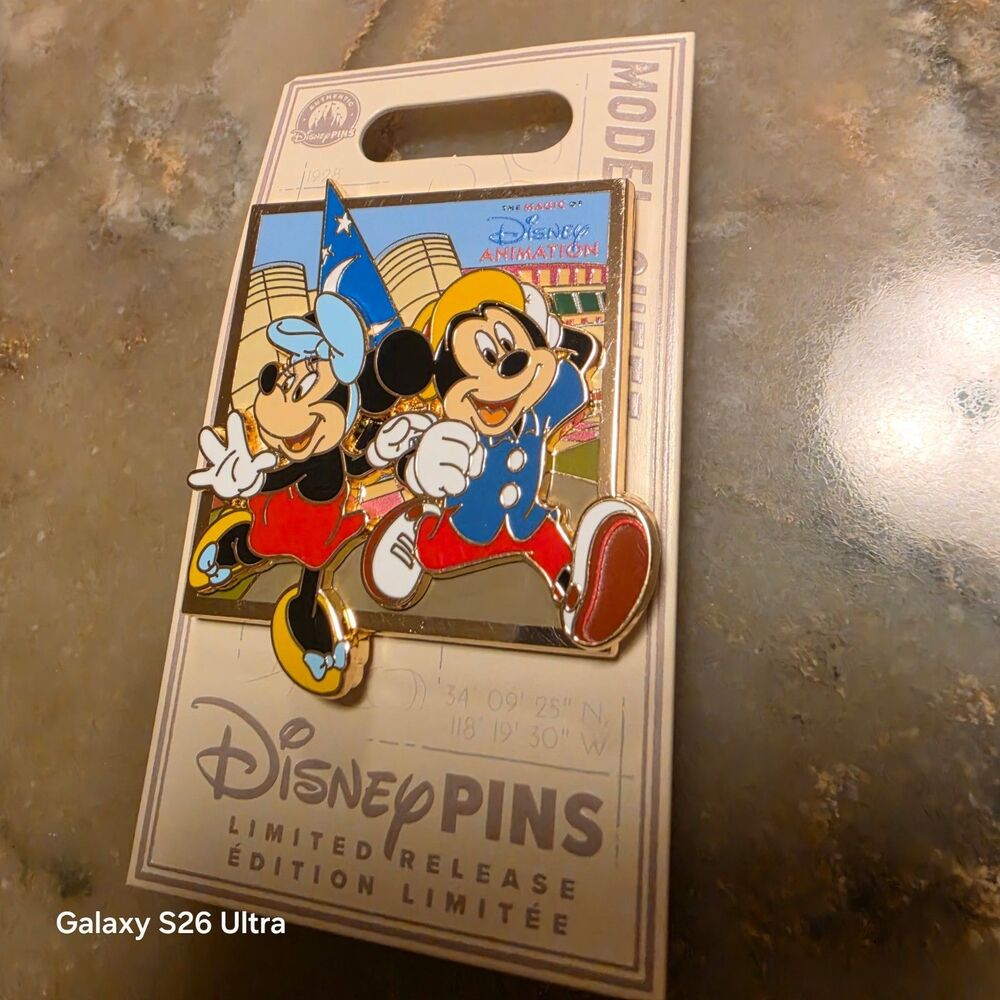 Disney Parks 2026 Magic Of Disney Animation Mickey And Minnie Mouse LR Pin New